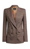 Etro Checked Suiting Blazer In Plaid