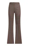 Etro Checked Suiting Straight-leg Pants In Plaid
