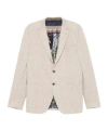 Etro Checked Two-button Blazer In White