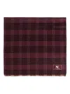 Etro Wool And Cashmere Scarf With Check Motif In Brown