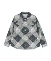 Etro Mix-print Jacket In Gray