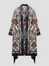 Etro Chenille Kimono Jacket In White