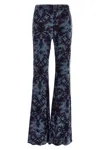 Etro Women Chenille Pants In Multi