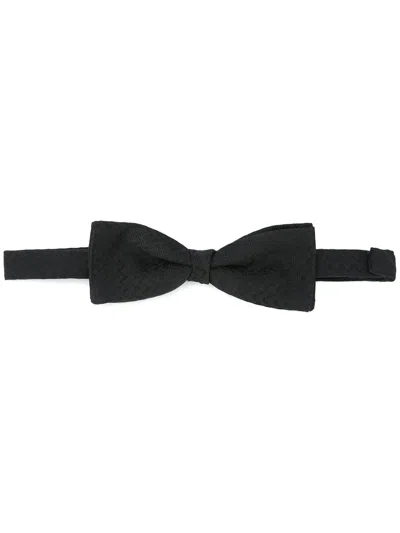 Etro Chevron Bow Tie In Black