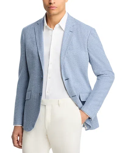 Etro Chevron Jersey Sport Coat In Blue