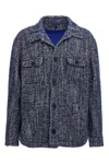 Etro Chevron Herringbone Wool Jacket Pockets
