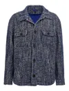 Etro Chevron Herringbone Wool Jacket Pockets