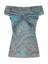Etro Chic Dritto E Nodo Top In Multi
