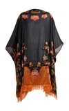 Etro Chiffon Poncho In Multi