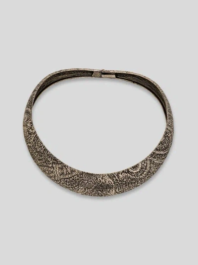 Etro , Choker Necklace With Arnica Motif, Woman, Silver