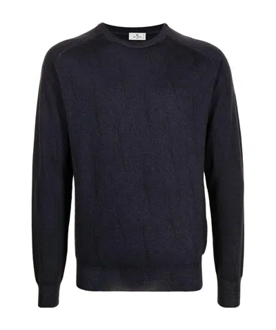 Etro Chunky Knit Sweater In Black