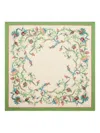 Etro Circular Floral Motif Silk Scarf In Neutral
