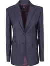 Etro Jacket Classic Blazer In Blue