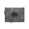 Etro Paisley-jacquard Pattern Pouch In Blue