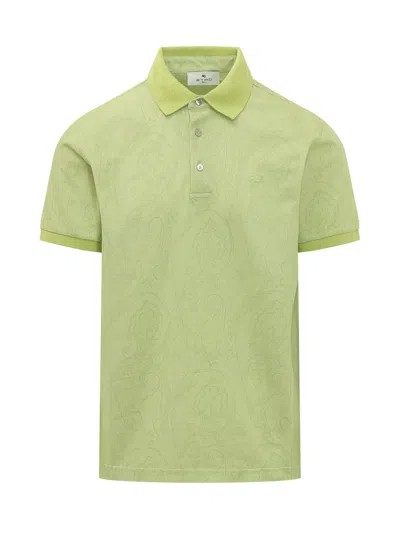 Etro Classic Polo In Green