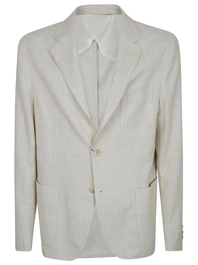 Etro Classic Regular Fit Jacket With Three Button Closure In Gray