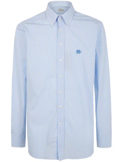Etro Classic Shirt In Blue
