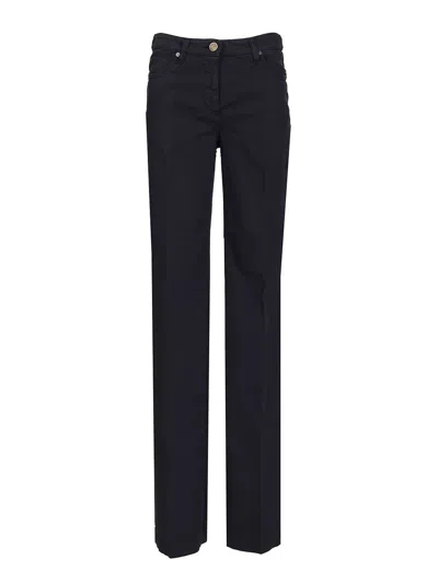 Etro Classic Trousers Blue In Black