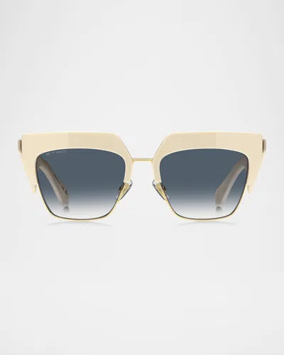 Etro Club Acetate & Metal Square Sunglasses