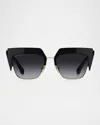 Etro Club Acetate & Metal Square Sunglasses