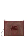 Etro Brown  Red Clutch Bags