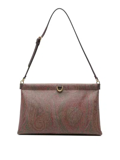 Etro Clutch Bag In Brown
