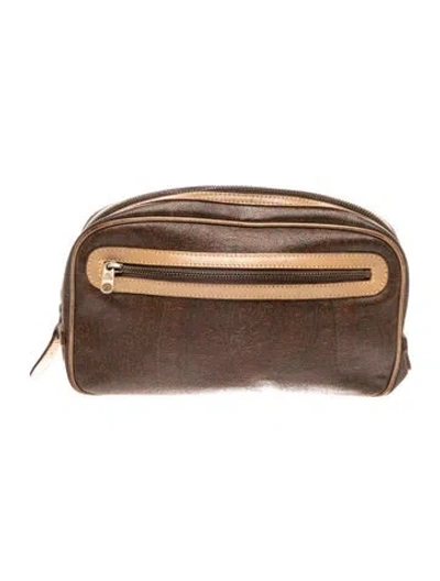 Pre-owned Etro Clutch In Brown