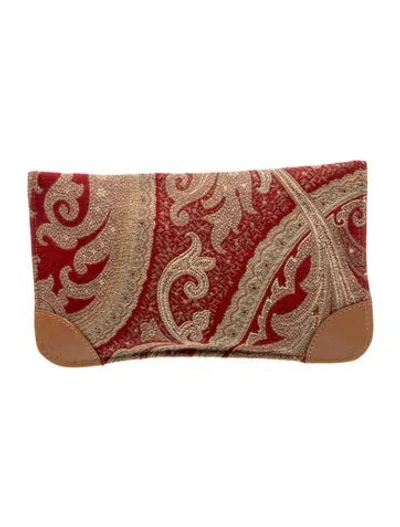 Pre-owned Etro Clutch In Brown