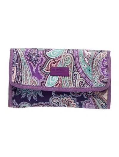Pre-owned Etro Clutch In Purple