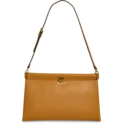 Etro Clutch Talk Leather Clutch In Purple