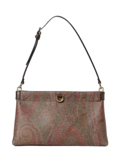 Etro Clutch Talk Mini In Brown