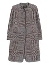 Etro Textured Fabric Long Sleeves Front Pockets In Neutral