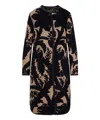 Etro Reversible Jacquard Coat In Black