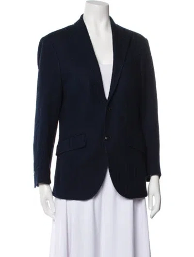 Pre-owned Etro Coat In Blue