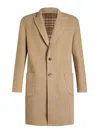 Etro Reversible Single-breasted Coat In Camel