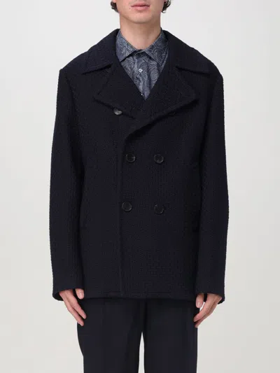 Etro Coat  Men Color Blue In Blau