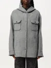 Etro Grey Wool And Cashmere Double Woven Jacket In Grau