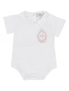 Etro Coat Of Arms-embroidered Bodysuit In White