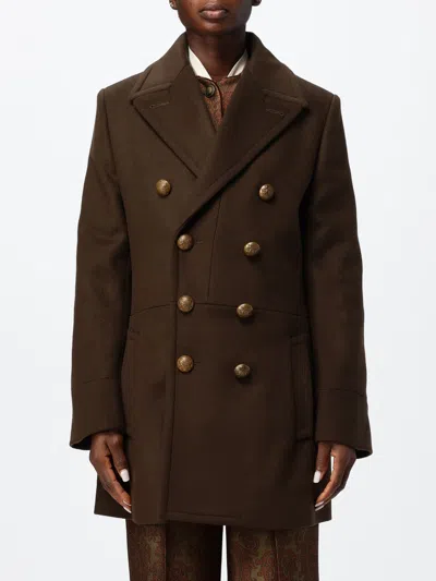 Etro Coat Woman Color Brown
