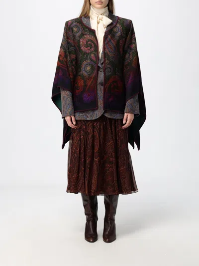 Etro Coat Woman Color Multicolor