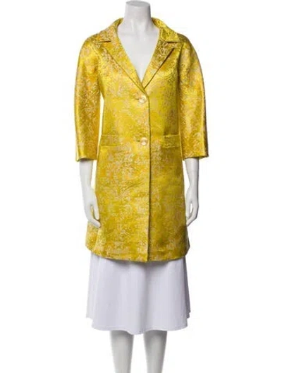 Pre-owned Etro Coat In Yellow