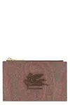 Etro Women's Coated Canvas Card Holder