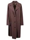 Etro Chevron Wool Coat Coats Bordeaux