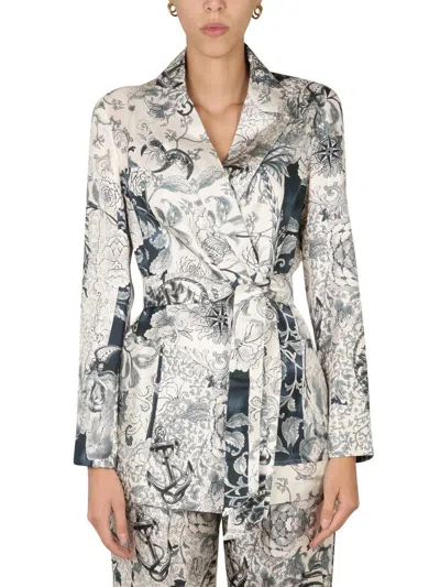 Etro Kimono Jacket In Multicolour
