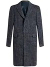 ETRO ETRO SINGLE-BREASTED WOOL COAT WITH POCKETS