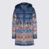 Etro Long Hooded Quilted Jacket With Paisley Pattern In Multi