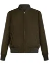 Etro Zip-up Wool Bomber Jacket In Brown