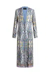 Etro Paisley Print Duster Coat In Multicolor