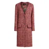 Etro Checked Cotton And Wool-blend Coat In Red
