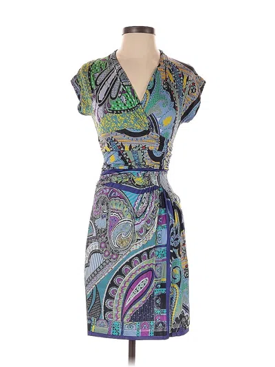 Pre-owned Etro Cocktail Dress In Blue